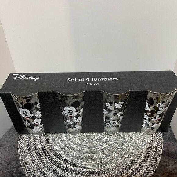 Disney Mickey and Minnie Mouse Glasses set of 4 NWT - Picture 6 of 7